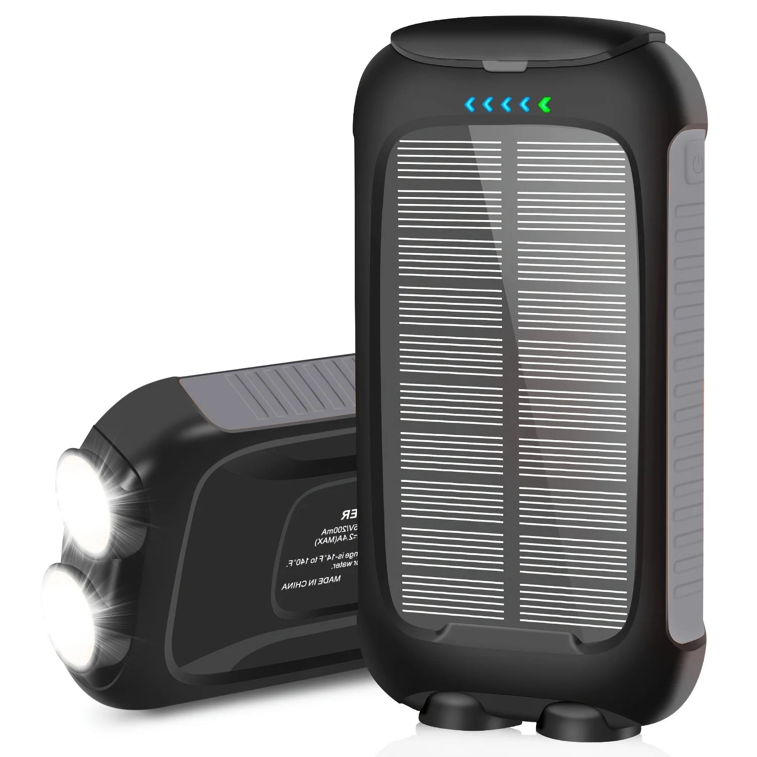 10000mAh Solar Power Bank Portable Waterproof