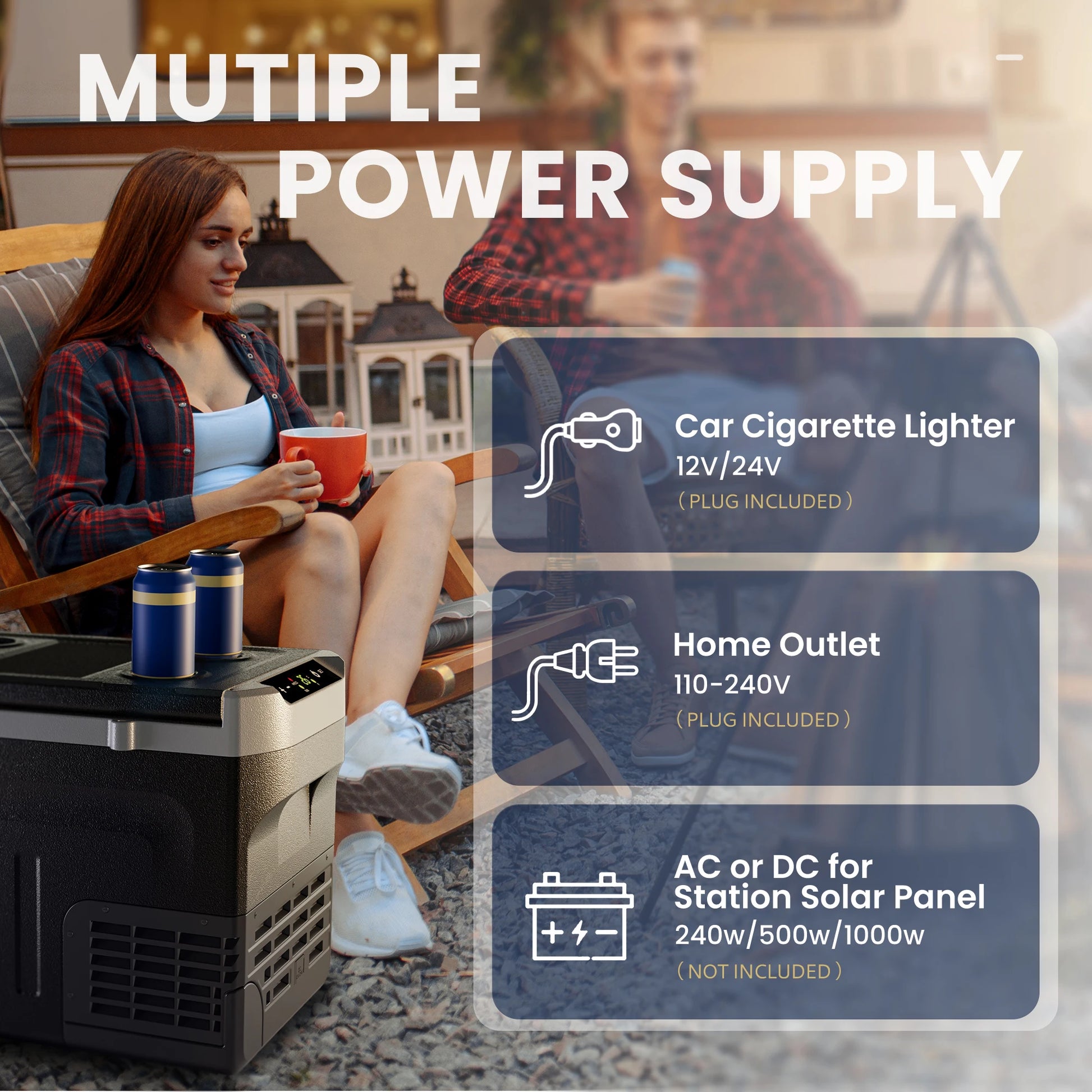 SIMZLIFE Portable Car Refrigerator 20/30L