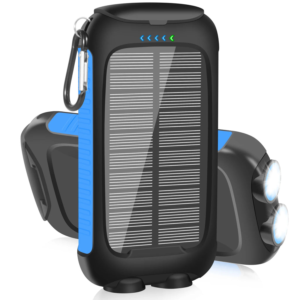 10000mAh Solar Power Bank Portable Waterproof