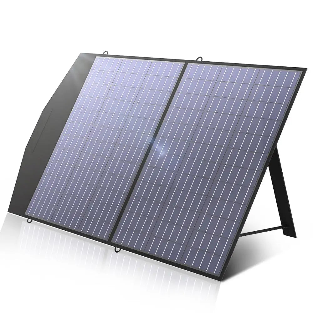 ALLPOWERS Solar Charger 18V 100W Foldable Solar Panel Suitable For Portable Power Station/Generator Outdoor Travel Camping