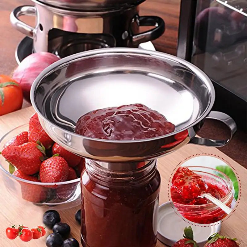 Wide Mouth Stainless Steel Canning Funnels
