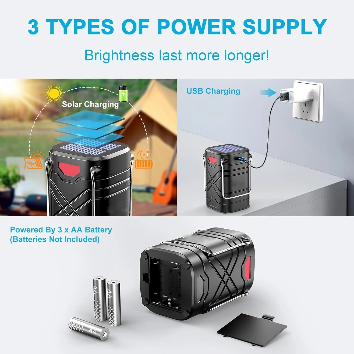 4 Pack Rechargeable Camping Lights