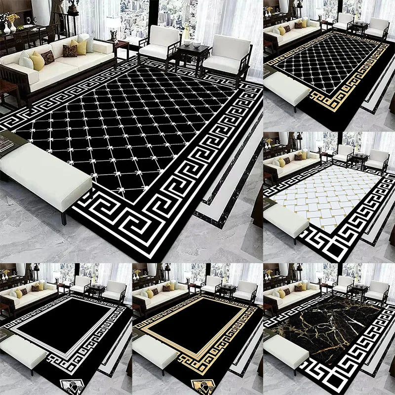 Nordic Light Luxury Carpet. Modern Simple Style, Non-slip Washable Floor Decor