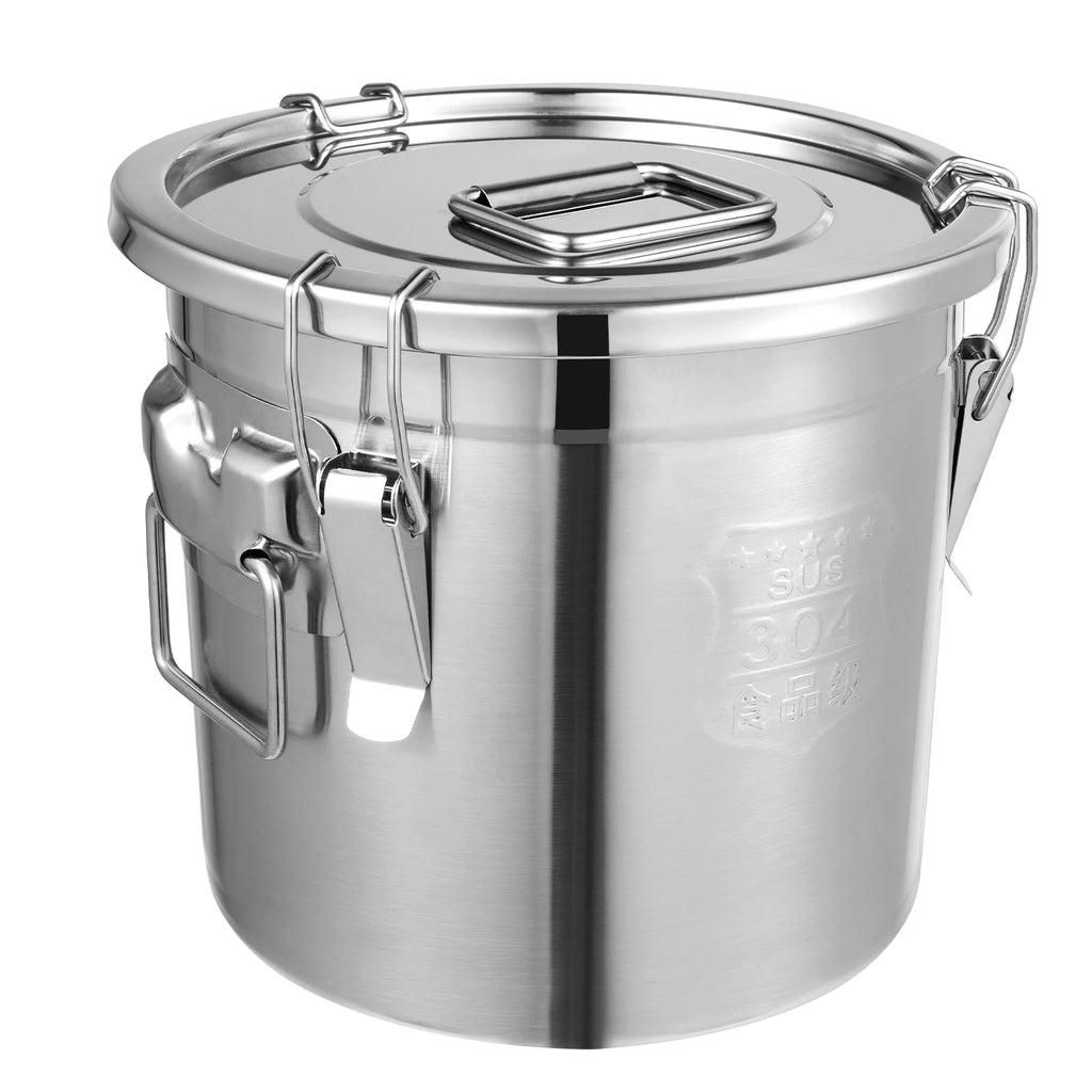 304 Stainless Steel Vacuum Sealed Airtight Canister Large Capacity