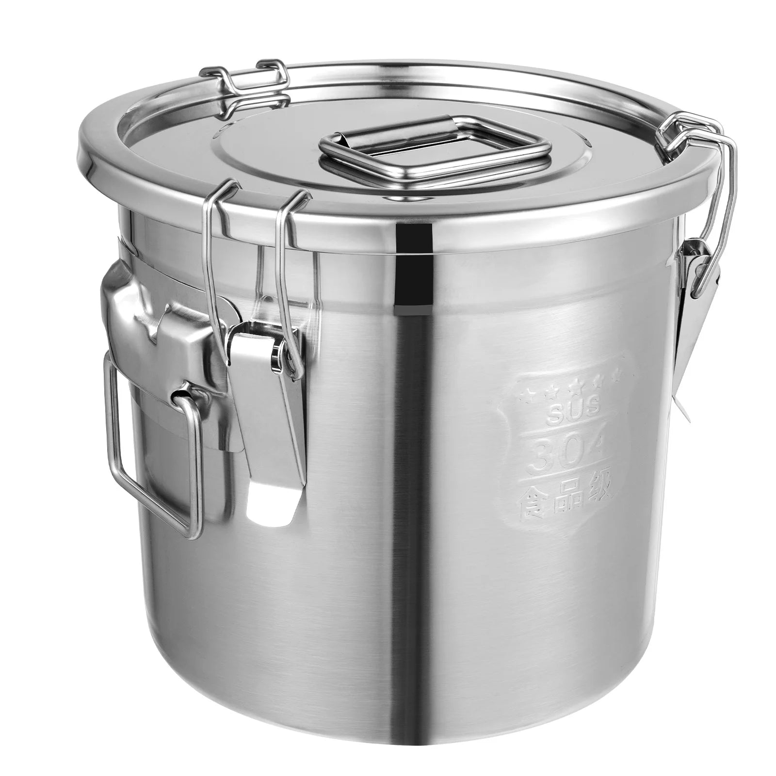 304 Stainless Steel Vacuum Sealed Airtight Canister Large Capacity