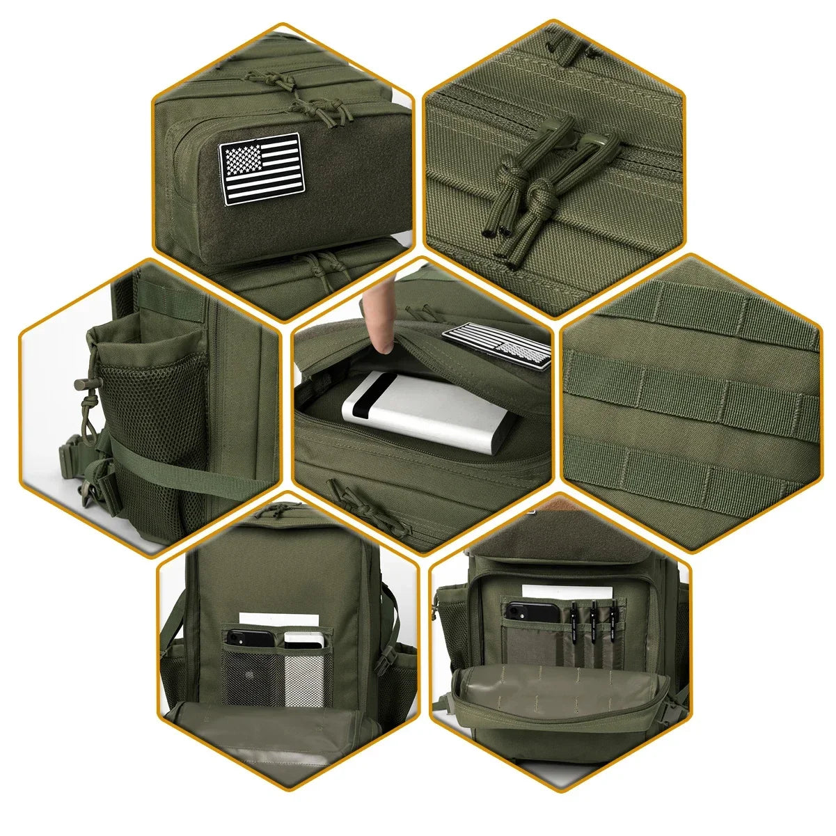 45L tactical backpack for outdoor sports hiking