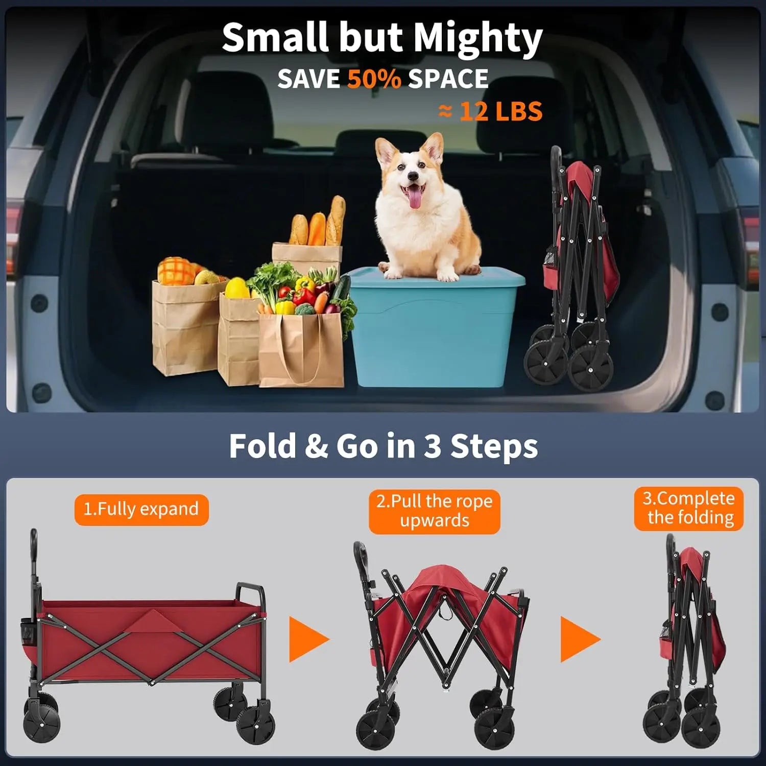 Collapsible Heavy-Duty Wagon