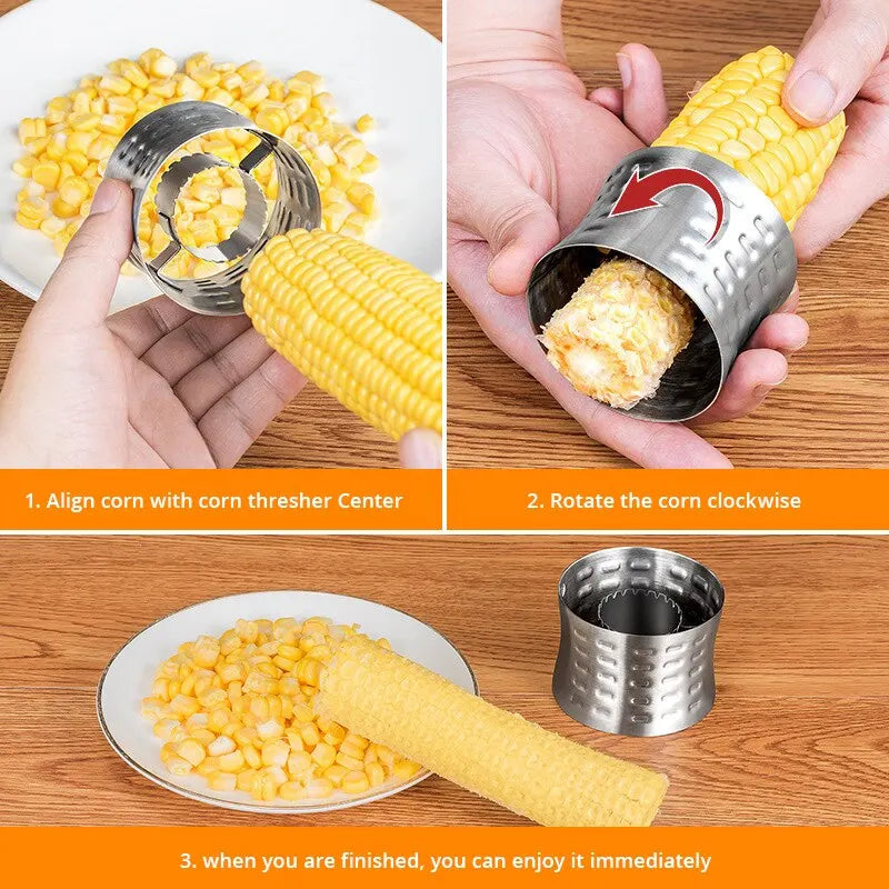 1Pcs Stainless Steel Corn Cob Remover