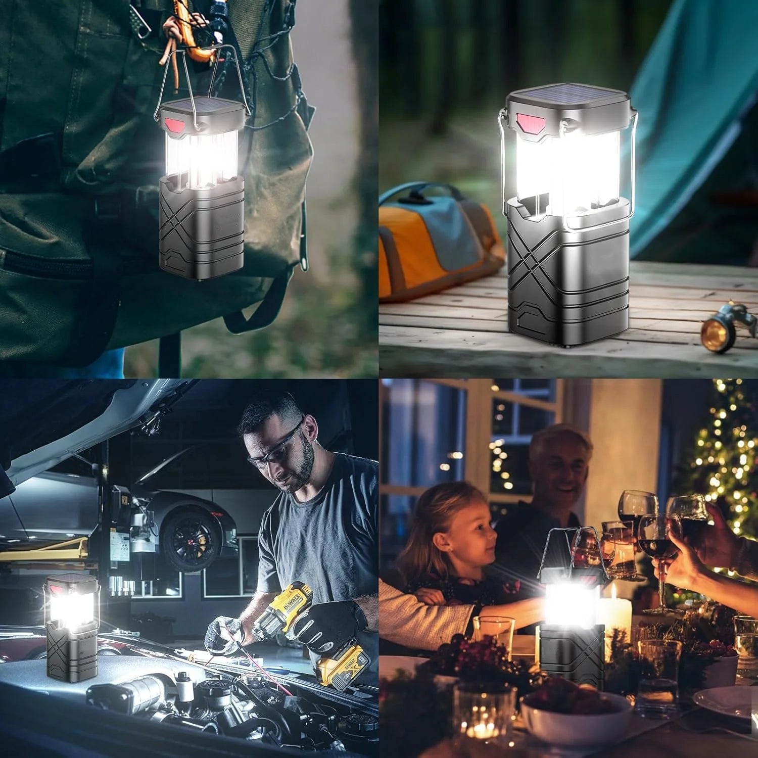 4 Pack Rechargeable Camping Lights