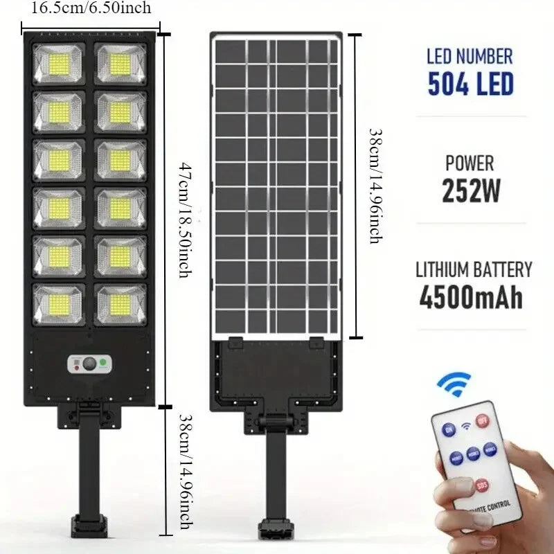 100000LM Ultra Powerful Solar Lamp With Remote Control