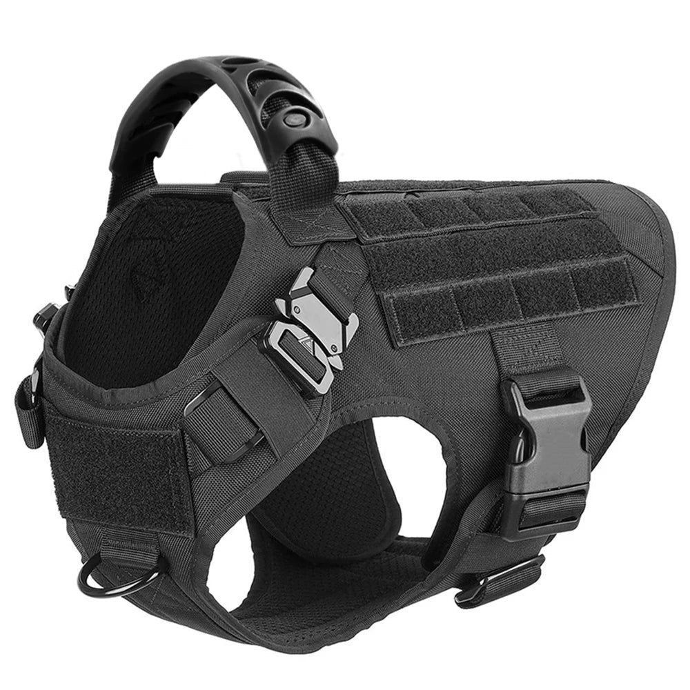 Large Dog Harness and Leash Set, Training Vest Harness and Collar for Medium Large Dogs