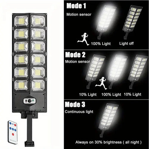 100000LM Ultra Powerful Solar Lamp With Remote Control