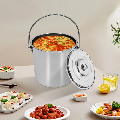 12L Stainless Steel Pot w/ Lid,