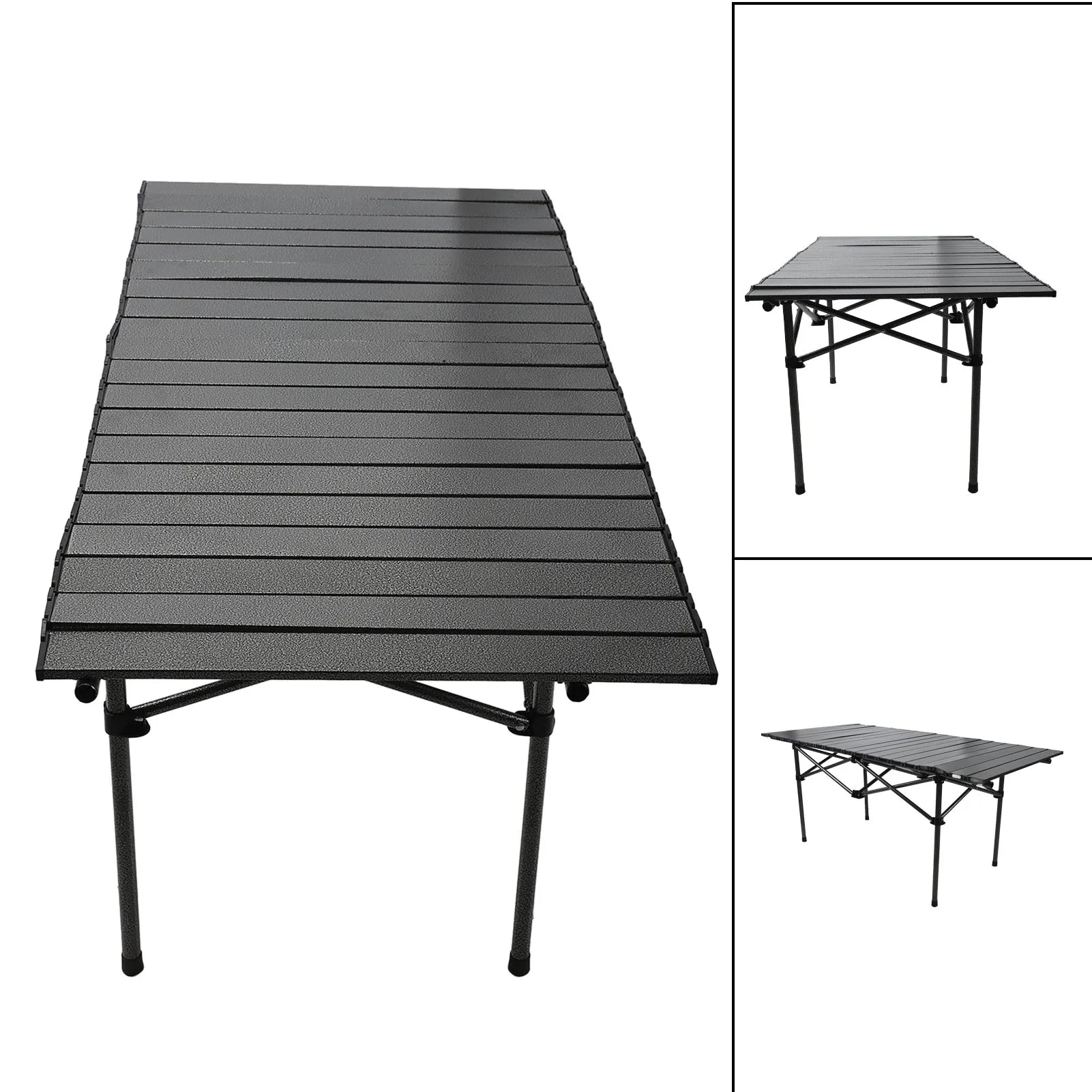 47.24in Carbon Steel Portable Roll Up Camping Table