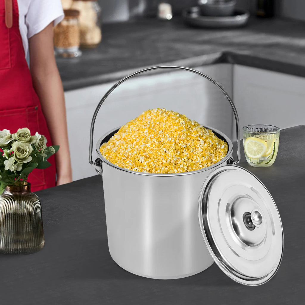 12L Stainless Steel Pot w/ Lid,
