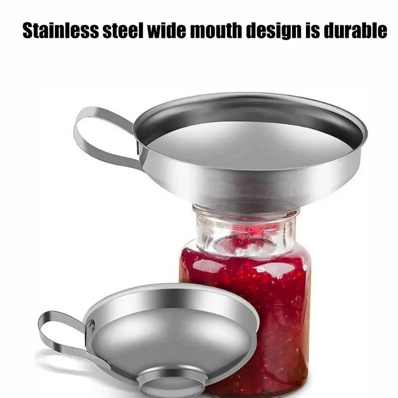 Wide Mouth Stainless Steel Canning Funnels