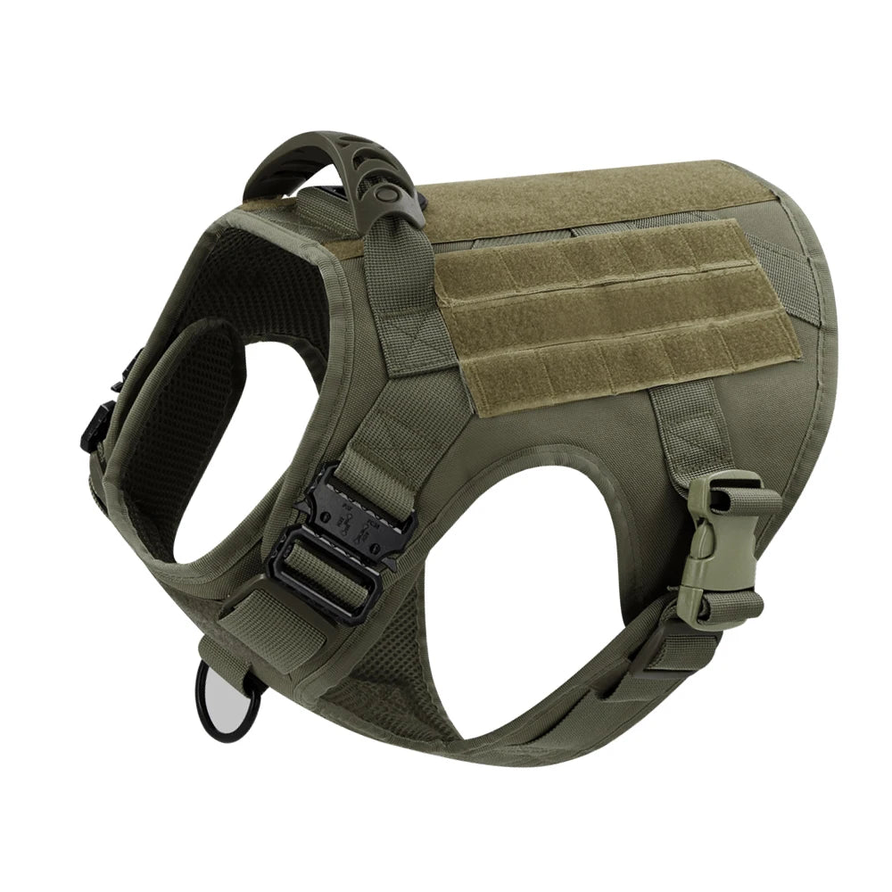 Large Dog Harness and Leash Set, Training Vest Harness and Collar for Medium Large Dogs