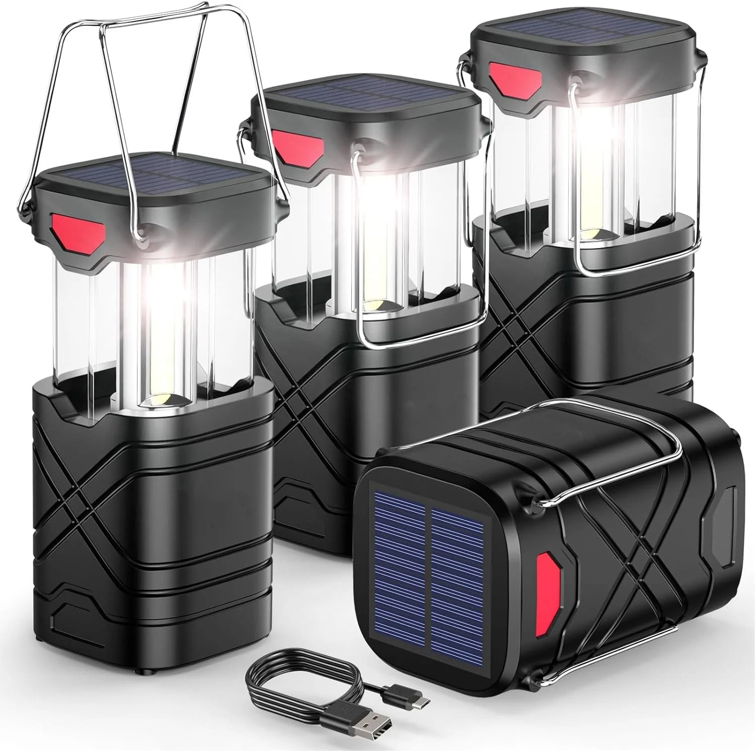 4 Pack Rechargeable Camping Lights
