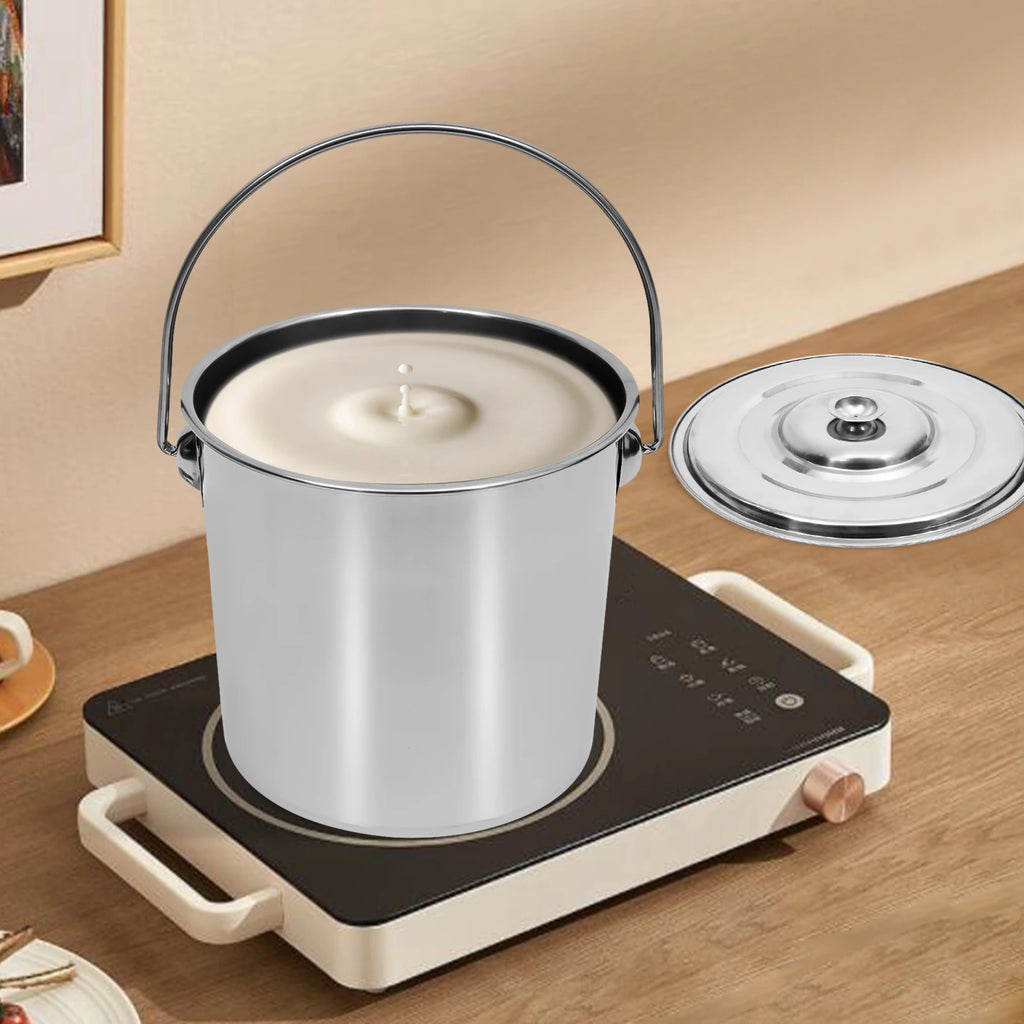 12L Stainless Steel Pot w/ Lid,