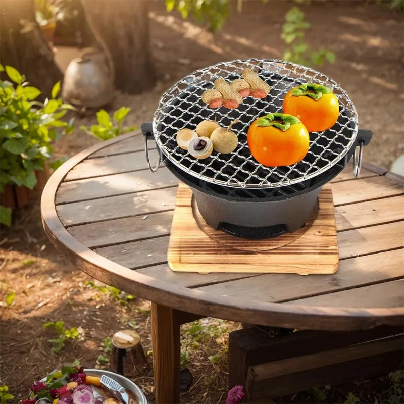 Cast iron oven, fireplace, charcoal and alcohol stove, Korean Japanese style barbecue, family garden, outdoor camping restaurant