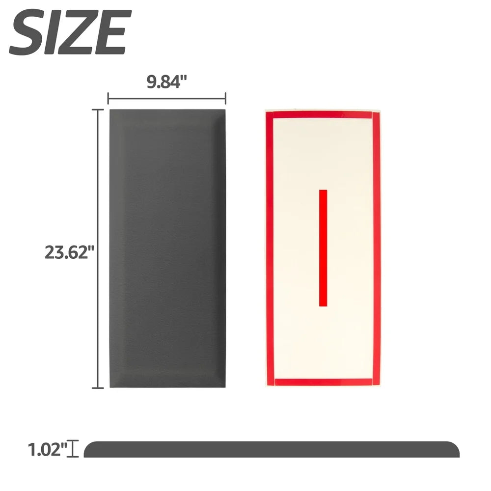 Peel and Stick Velvet Headboard Panels Soundproof Wall Decor 12 Pack 3D Cushioned Panels