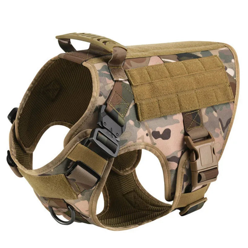 Large Dog Harness and Leash Set, Training Vest Harness and Collar for Medium Large Dogs