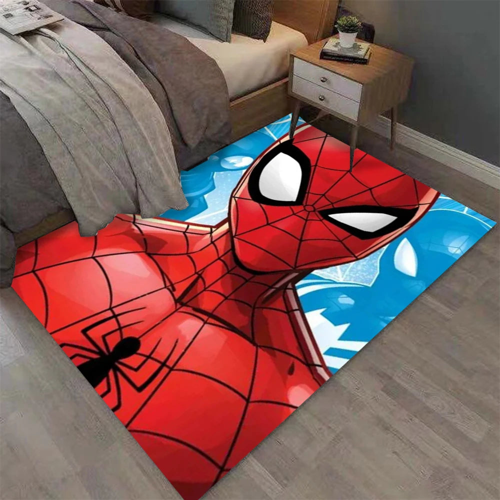 MINISO Super Heroes Spider Man, Iron Man Movie Rug, Home Decor Non-Slip Rug