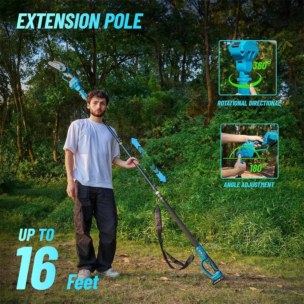 6'' Brushless Electric Chainsaw 2 IN 1 Tree Trimming