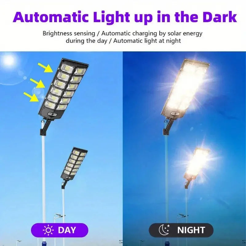 100000LM Ultra Powerful Solar Lamp With Remote Control