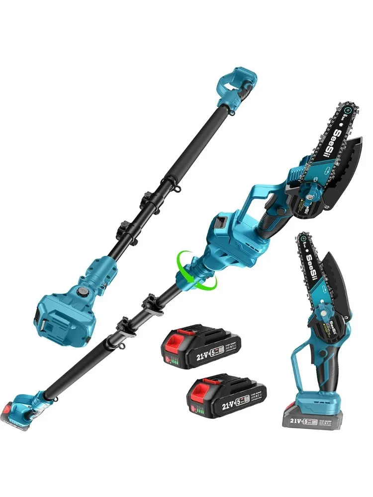 6'' Brushless Electric Chainsaw 2 IN 1 Tree Trimming
