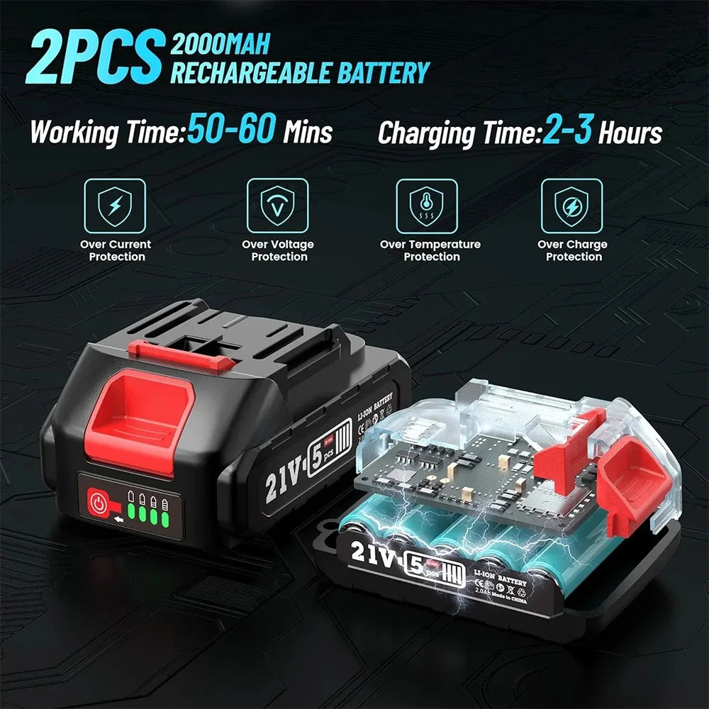 6'' Brushless Electric Chainsaw 2 IN 1 Tree Trimming
