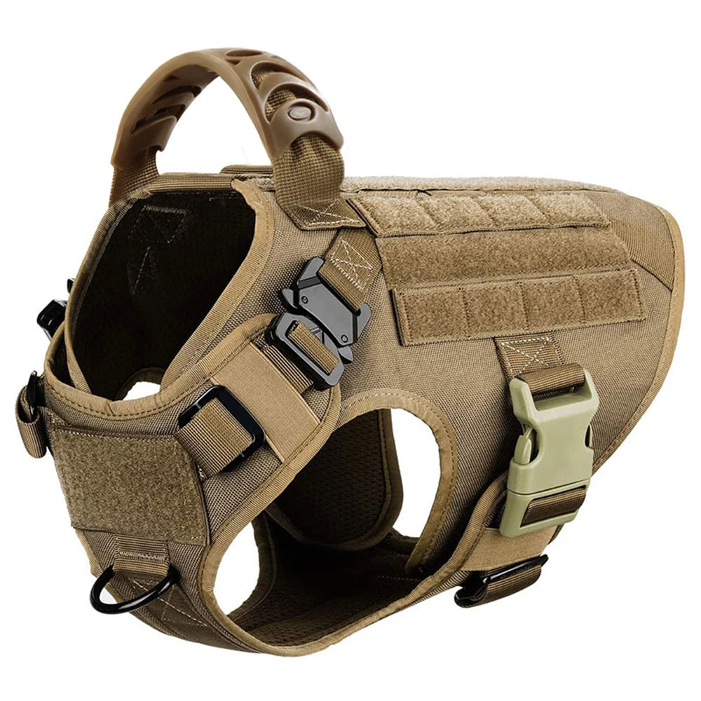 Large Dog Harness and Leash Set, Training Vest Harness and Collar for Medium Large Dogs