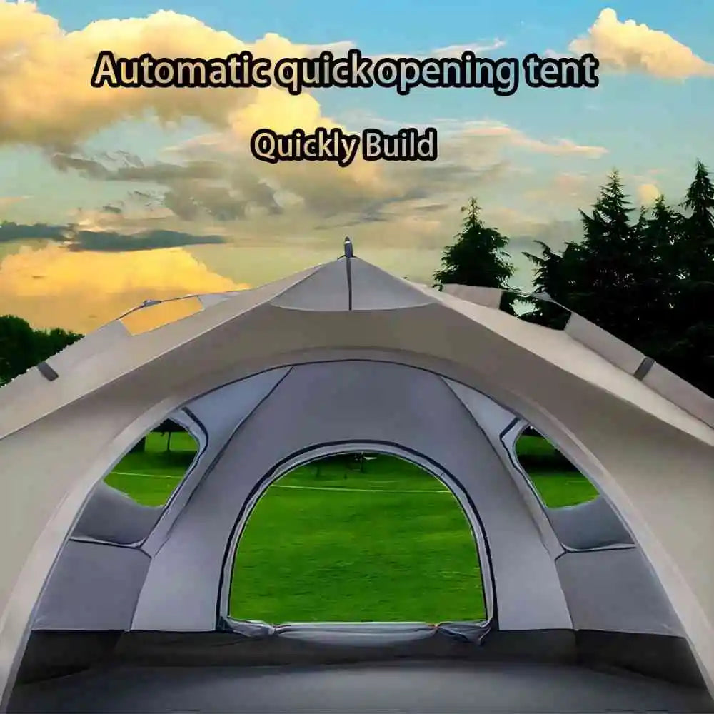 Outdoor shelter Sunshade, Camping tent 4 person waterproof mountaineering
