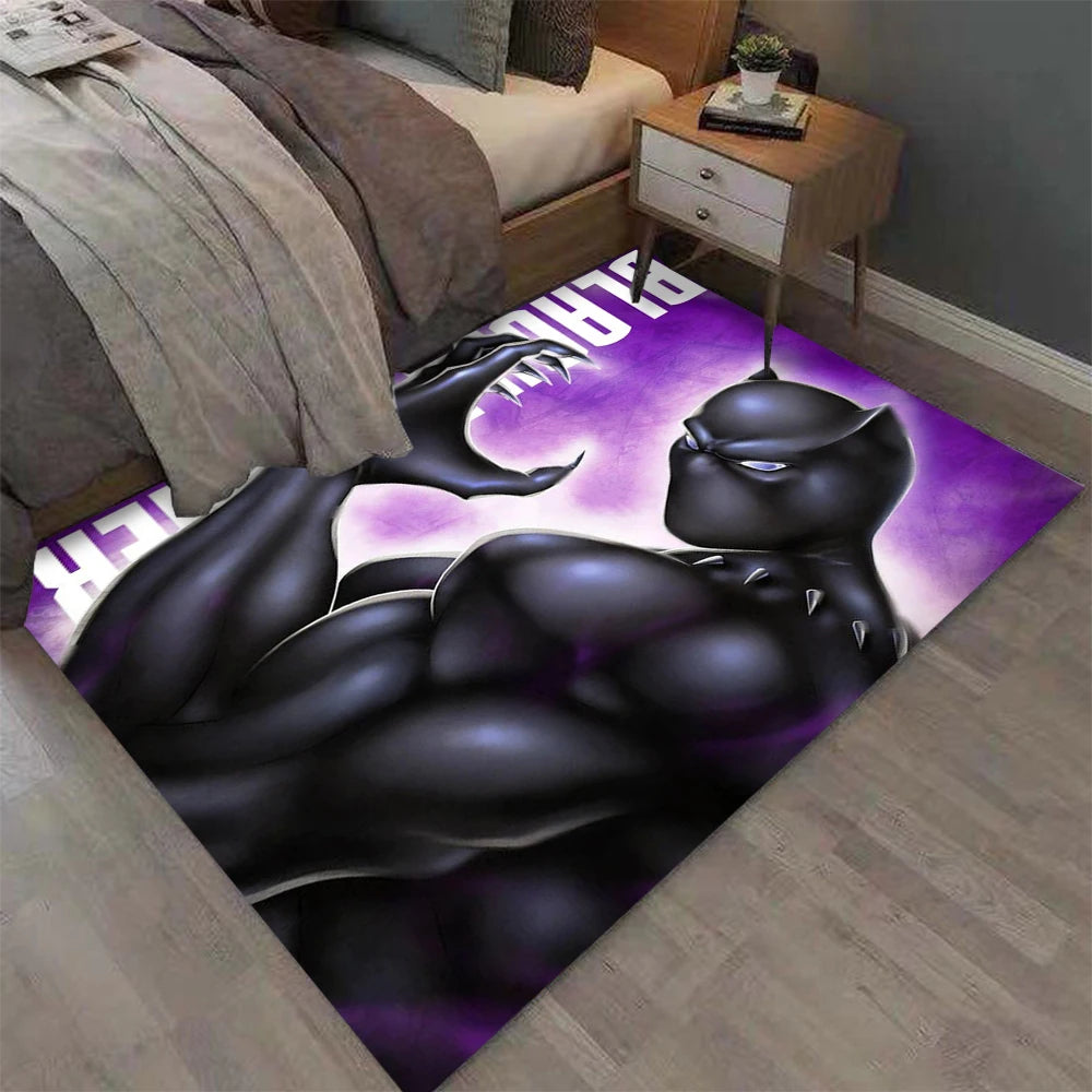 MINISO Super Heroes Spider Man, Iron Man Movie Rug, Home Decor Non-Slip Rug