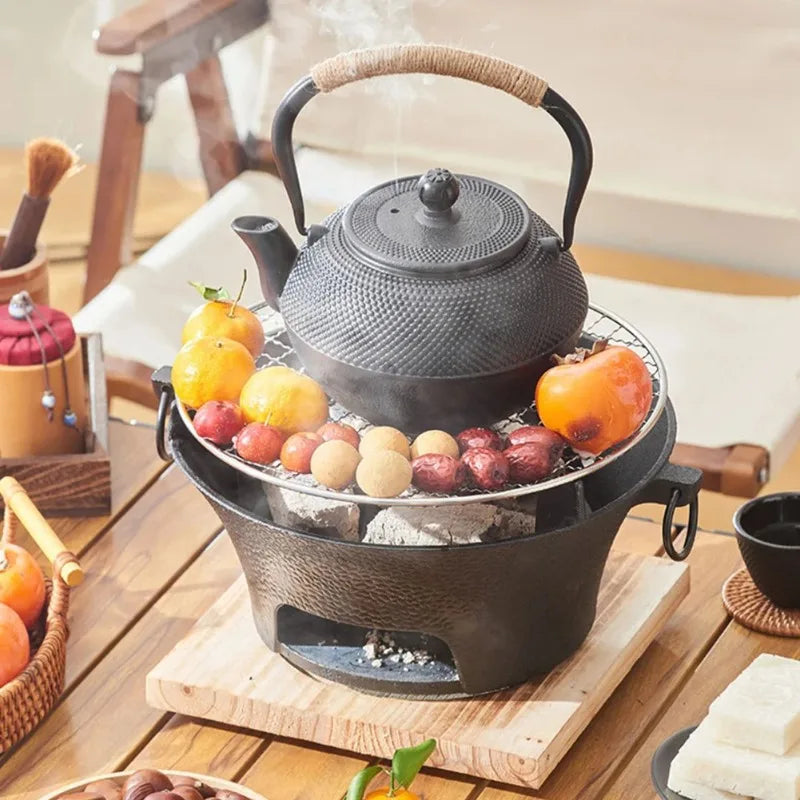 Cast iron oven, fireplace, charcoal and alcohol stove, Korean Japanese style barbecue, family garden, outdoor camping restaurant