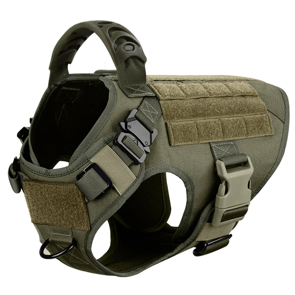 Large Dog Harness and Leash Set, Training Vest Harness and Collar for Medium Large Dogs